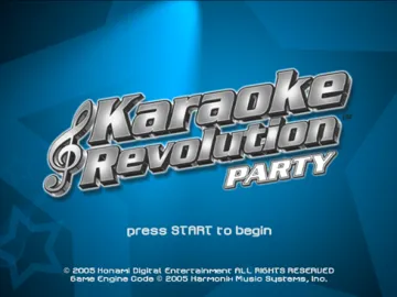 Karaoke Revolution Party screen shot title